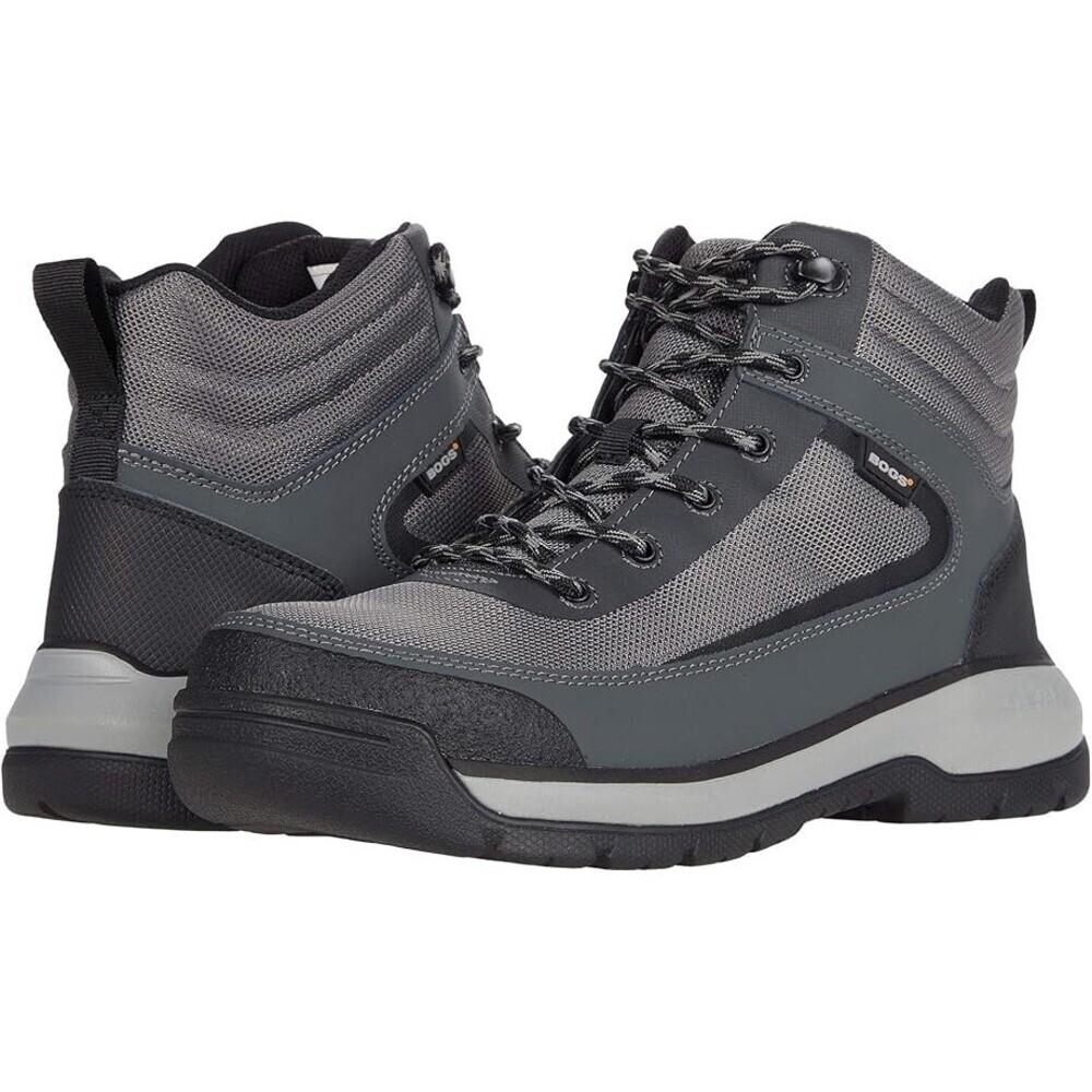 Bogs Shale Mid 72673CT-062 Men's Gray Black Composite Toe Work Boots DWA2054
